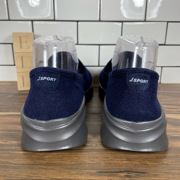 JSport by Jambu Loon Wool Women's Size 9 Shoes Blue Slip On Comfort Loafer Flat - Picture 4 of 11